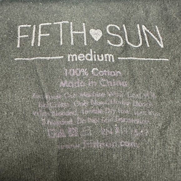 Fifth Sun Womens Cropped Size Medium Let's Go Camping Graphic Tee - Picture 3 of 4